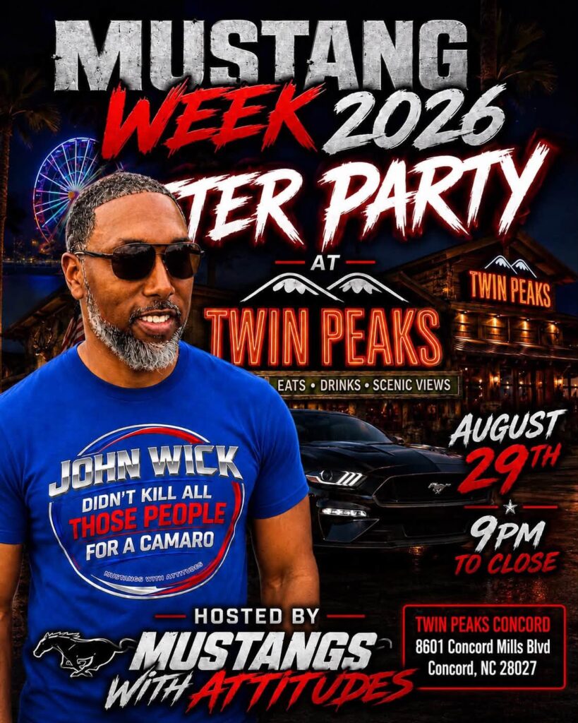 Mustangs With Attitudes Mustang Week 2026 After Party at Twin Peaks event at Twin Peaks Concord in Concord, NC on August 29, 2026