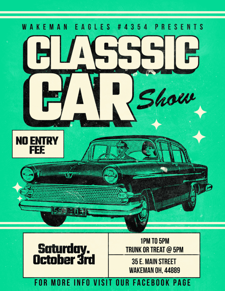 Wakeman Eagles Classic Carshow car show in Wakeman, OH