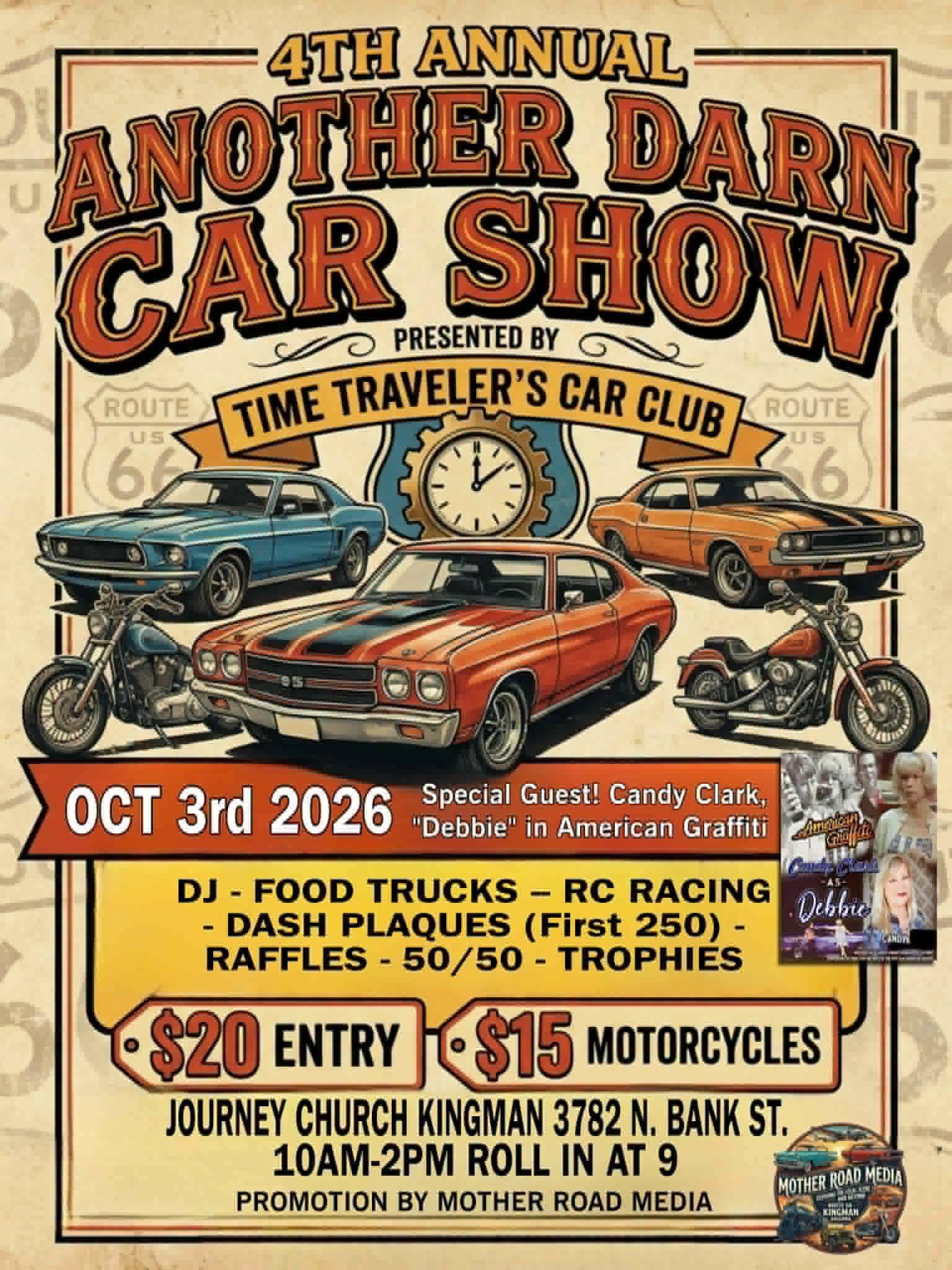 Another Darn Car Show event at Journey Church Kingman in Kingman, AZ on October 3, 2026