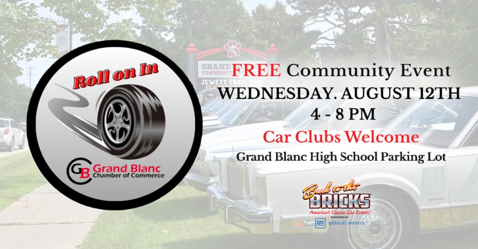 Back to the Bricks Roll on In event at Grand Blanc High School in Grand Blanc, MI on August 12, 2026