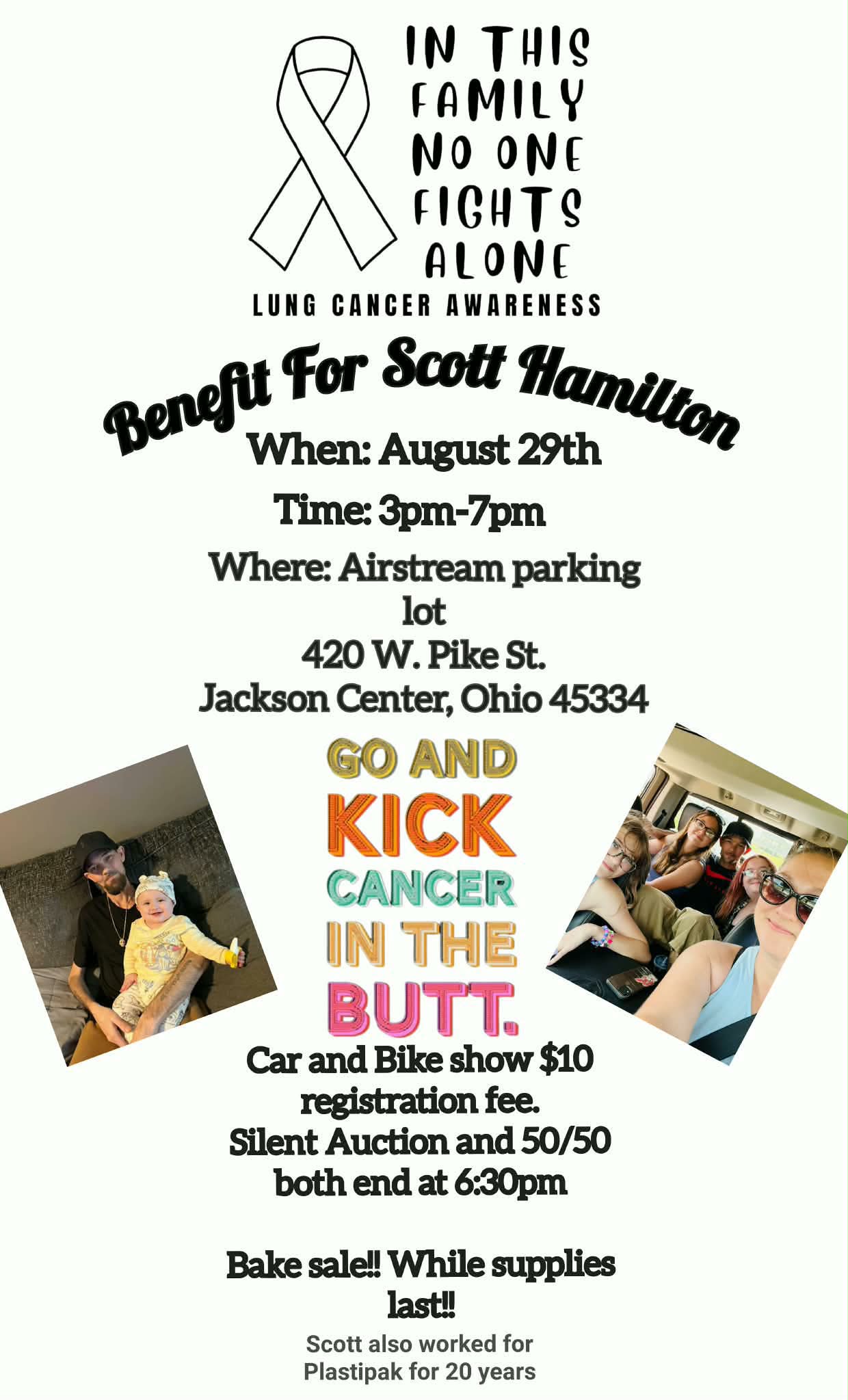 Benefit for Scott Hamilton event at Airstream parking lot in Jackson Center, OH on August 29, 2026