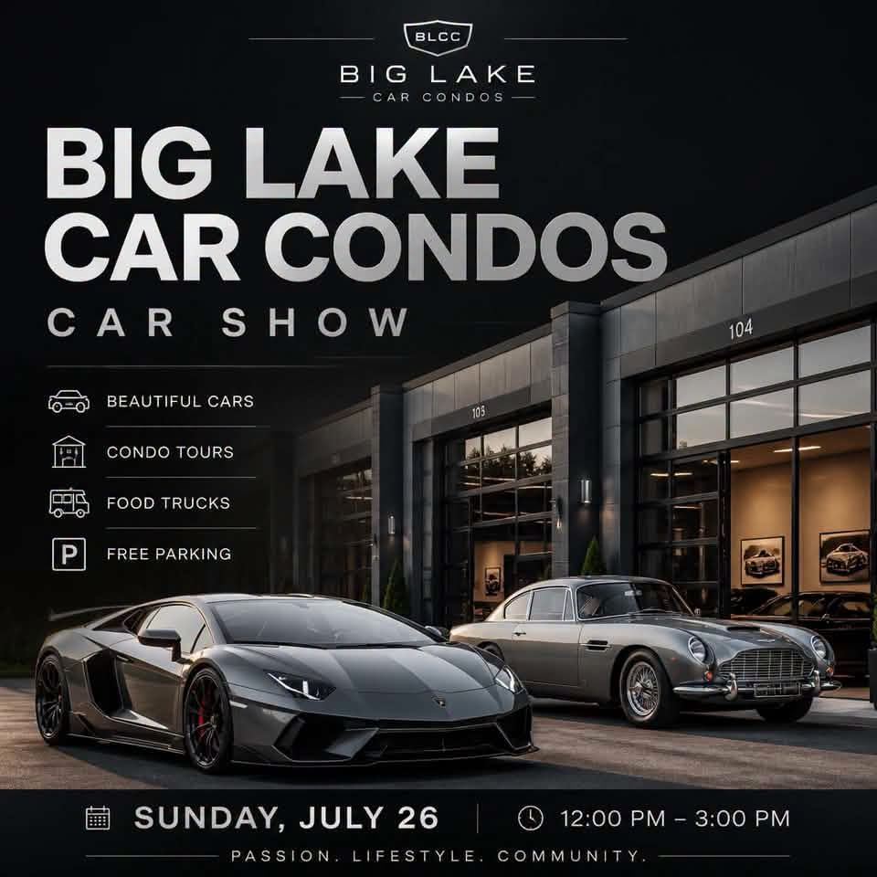 Big Lake Car Condos Car Show event at Big Lake Car Condos in Big Lake, MN on July 26, 2026
