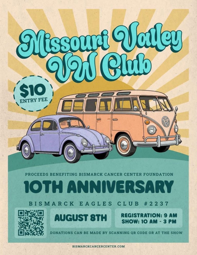 Bismarck Eagles Club #2237 Missouri Valley V Club 10th Anniversary Car Show event at Bismarck Eagles Club #2237 in Bismarck, ND on August 8, 2026