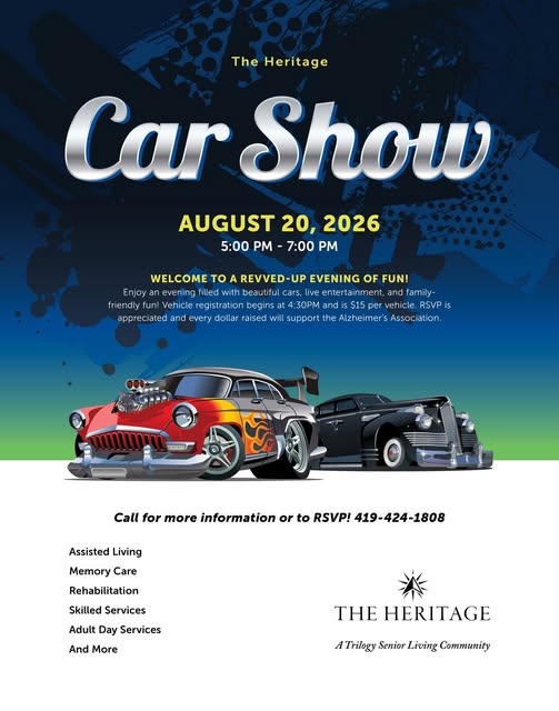 Car Show at the Heritage event at The Heritage in Hudson, MA on August 20, 2026