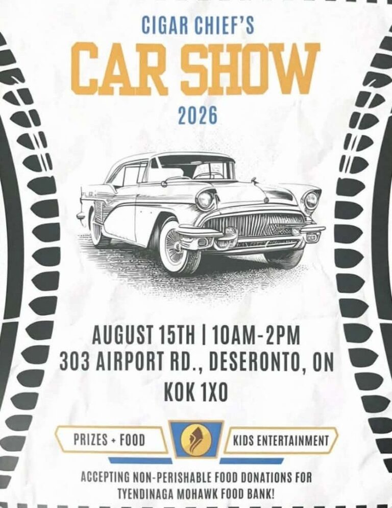 Cigar Chief's Car Show event at Cigar Chief's in Deseronto, ON on August 15, 2026