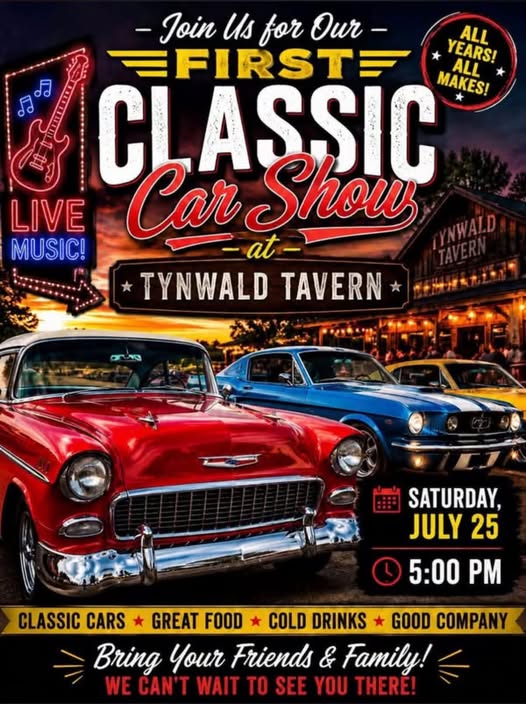 Classic Car Show at Tynwald Tavern event at Tynwald Tavern in Montrose, PA on July 25, 2026