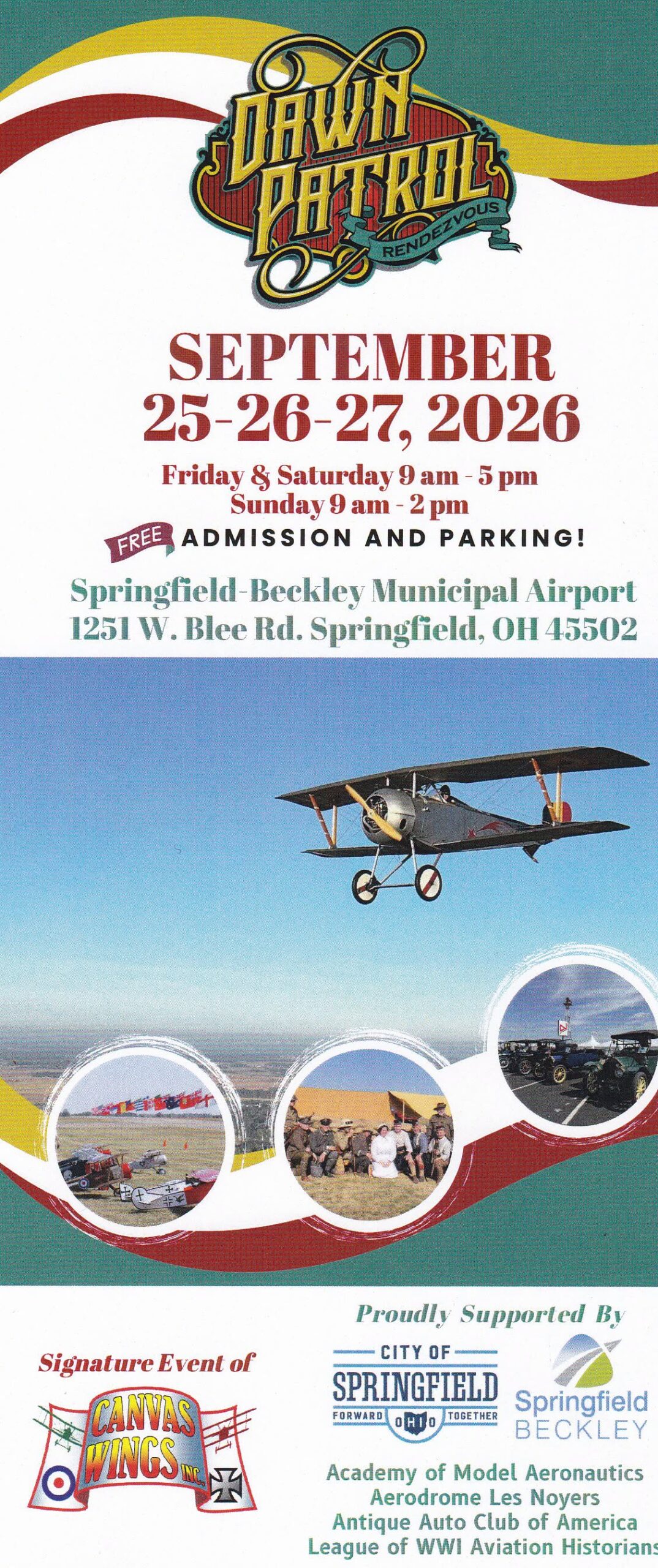 Dawn Patrol Rondezvous event at Springfield-Beckley Municipal Airport in Springfield, OH on September 25, 2026