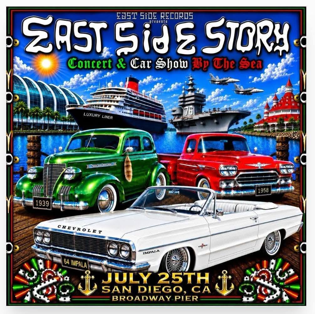 East Side Story Concert & Car Show event at Broadway Pier in San Diego, CA on July 25, 2026