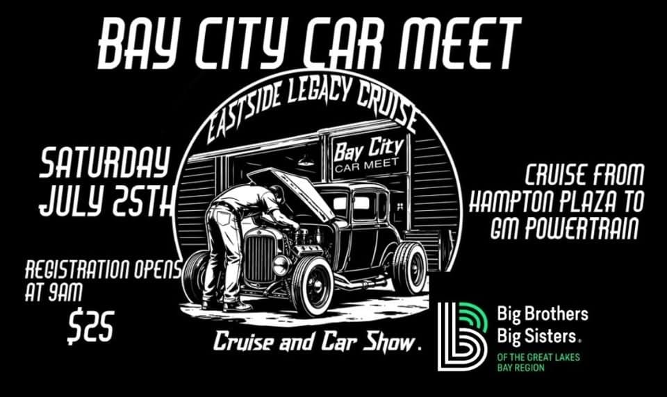 Eastside Legacy Cruise and Car Show 2026 event at Hampton's Plaza LLC in Essexville, MI on July 25, 2026