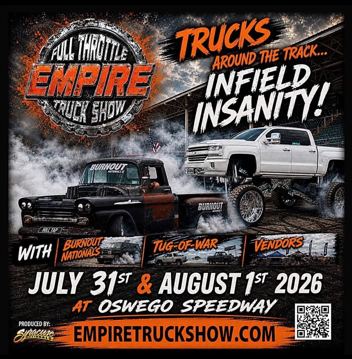 Empire Truck Show at Oswego Speedway event at Oswego Speedway in Oswego, NY on July 31, 2026