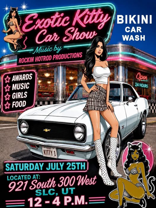 Exotic Kitty Bikini Car Show event at Exotic Kitty in Salt Lake City, UT on July 25, 2026
