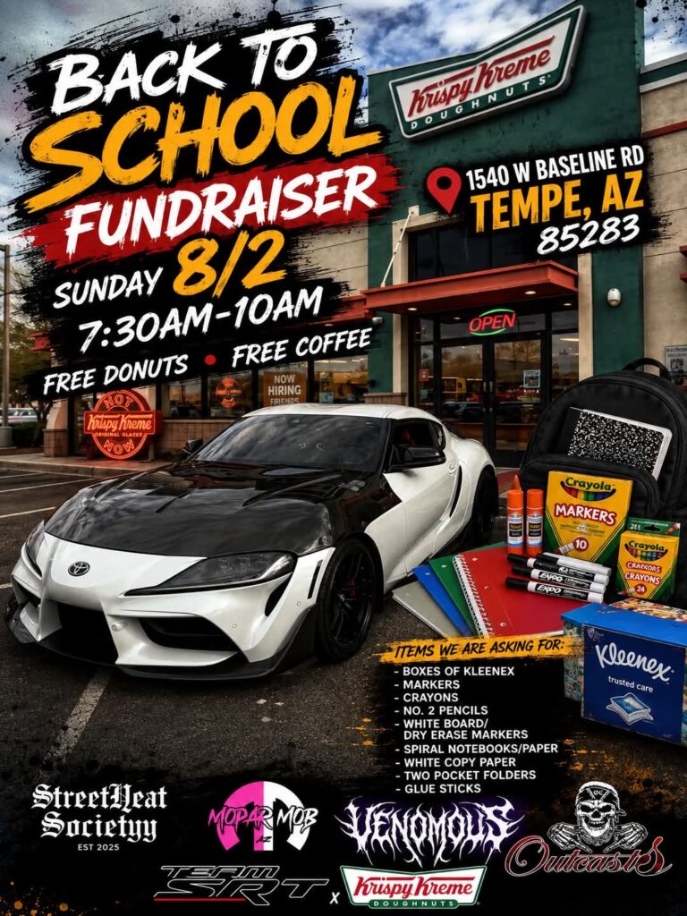 Back to School Fundraiser @ Krispy Kreme event at 1540 W Baseline Rd in Tempe, AZ on August 2, 2026