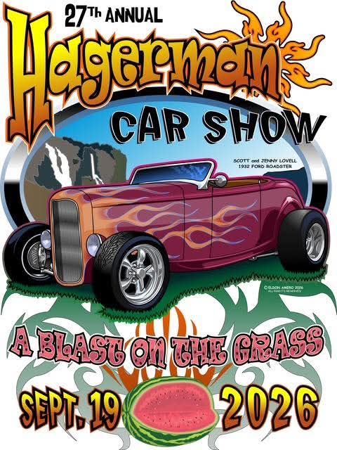 Hagerman 27th Annual Car Show event at Hagerman City Park in Hagerman, ID on September 19, 2026