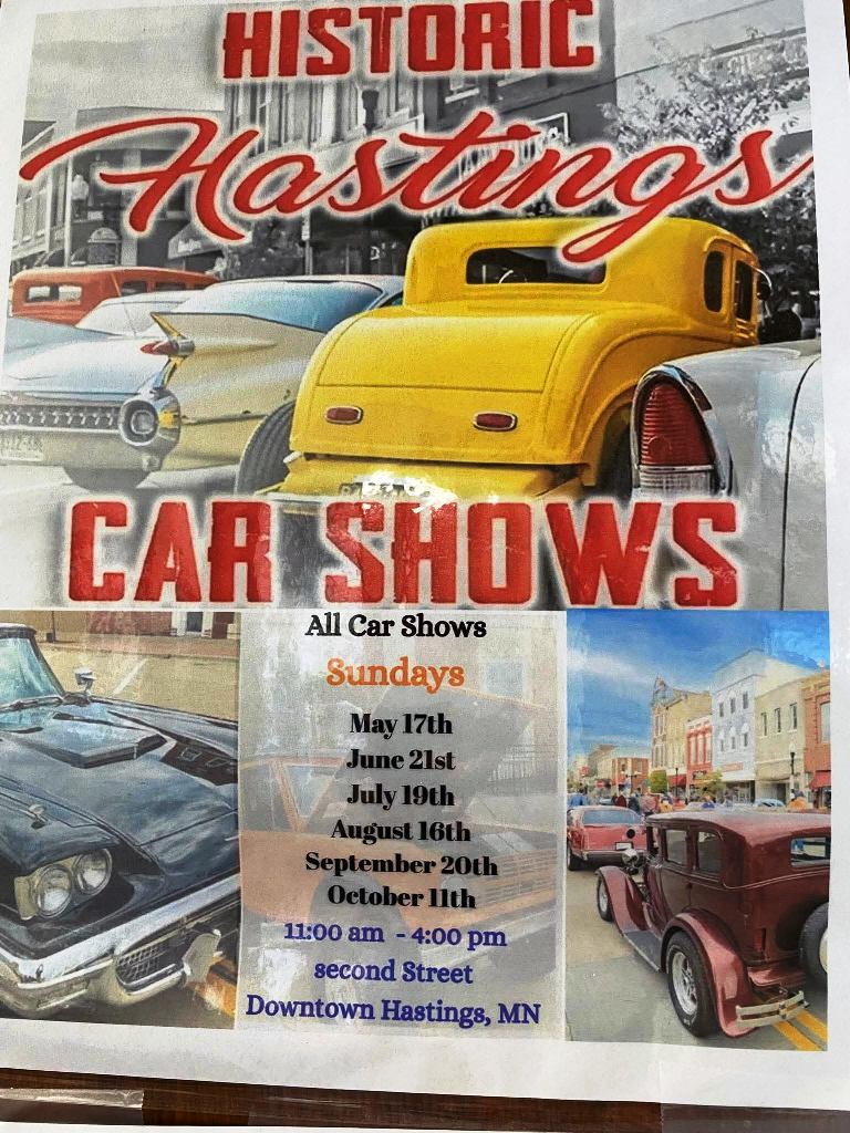 Historic Hastings Car Shows event at Downtown Hastings in Hastings, MN on July 19, 2026