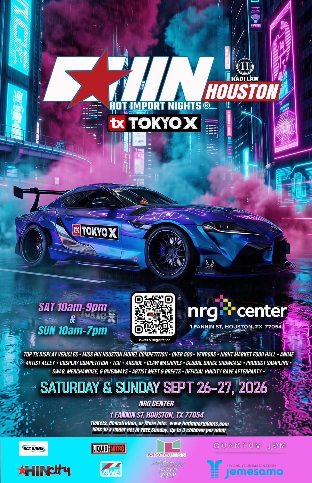 Hot Import Nights Houston event at NRG Center in Houston, TX on September 26, 2026