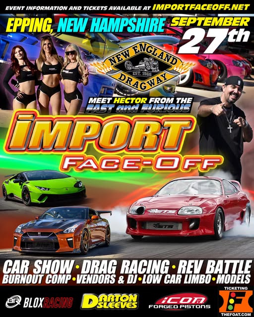 Import Face-Off - New England Dragway event at New England Dragway in Epping, NH on September 27, 2026