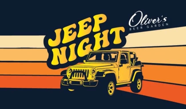 Jeep Night at Oliver's Beer Garden event at Oliver's Beer Garden in Erie, PA on July 30, 2026