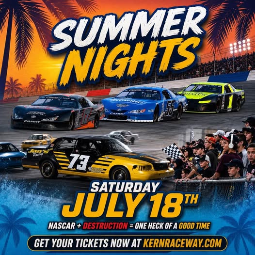 Kern Raceway Camry Summer Nights event at Kern Raceway in Bakersfield, CA on July 18, 2026