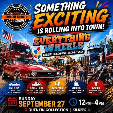 Lake Zurich Area Chamber of Commerce Cruisin' Kildeer Car Show event at Quentin Collection in Kildeer, IL on September 27, 2026