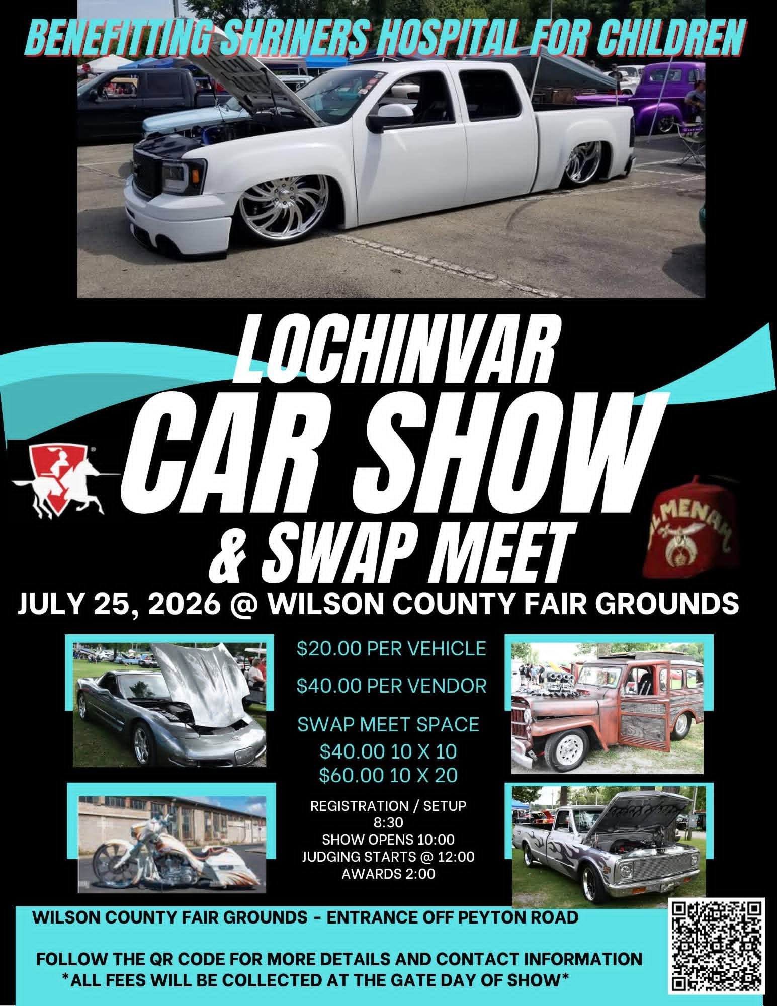Lochinvar Car Show event at Wilson County Fair Grounds in Menan, ID on July 25, 2026