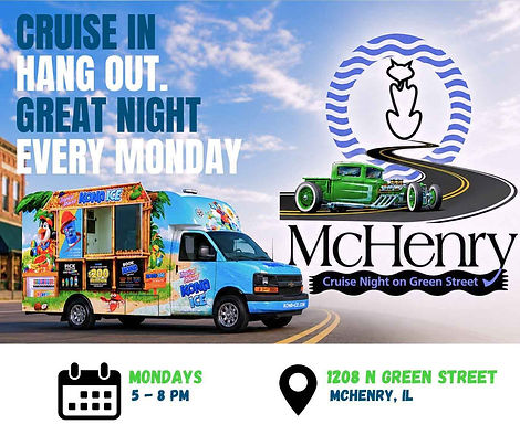 McHenry Cruise Night on Green Street event at 1208 N Green Street in McHenry, IL on July 13, 2026