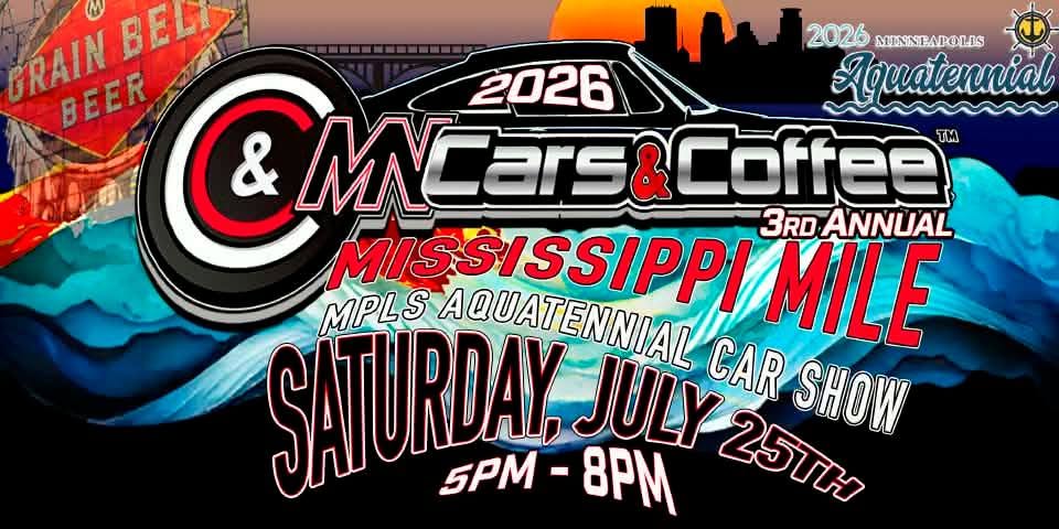 Minneapolis Aquatennial Mississippi Mile Car Show event at Great River Road in Minneapolis, MN on July 25, 2026