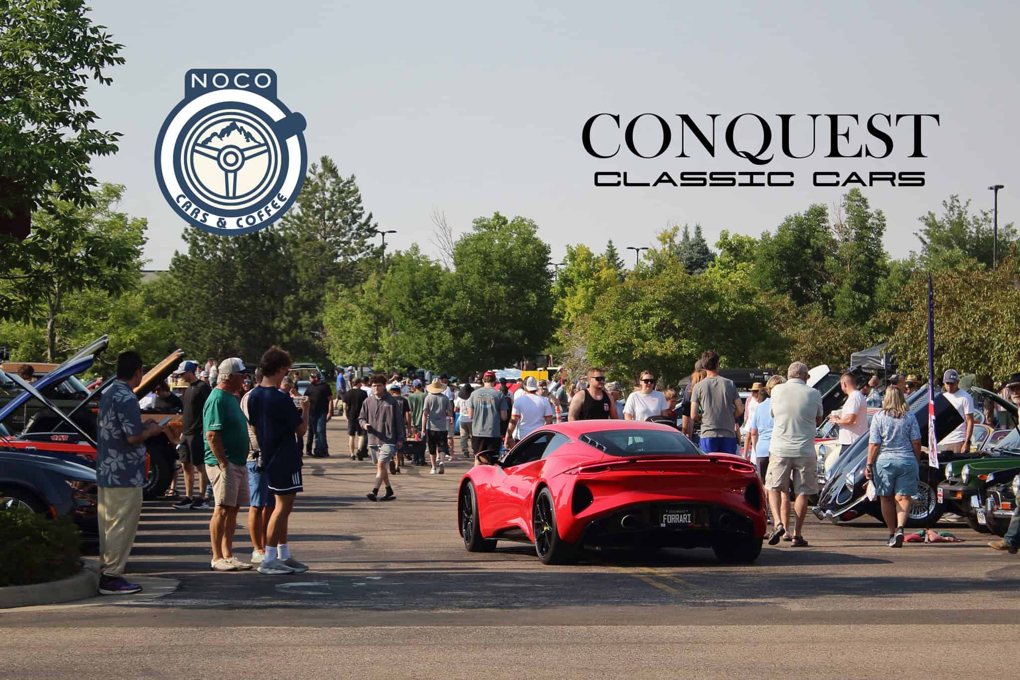 NoCo Cars and Coffee July 2026 - Presented by Conquest Classic Cars event at On the Border Mexican Grill & Cantina in Loveland, CO on July 26, 2026
