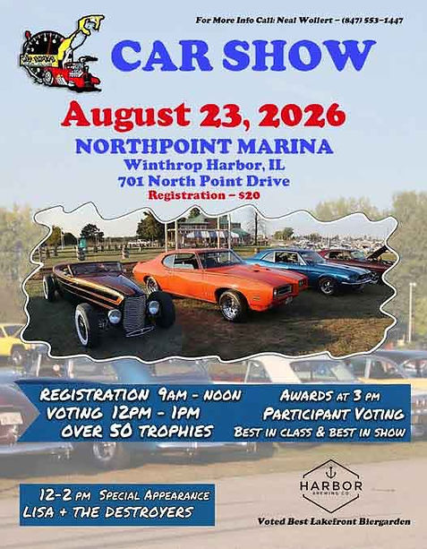 Northpoint Marina Car Show event at Northpoint Marina in Winthrop Harbor, IL on August 23, 2026