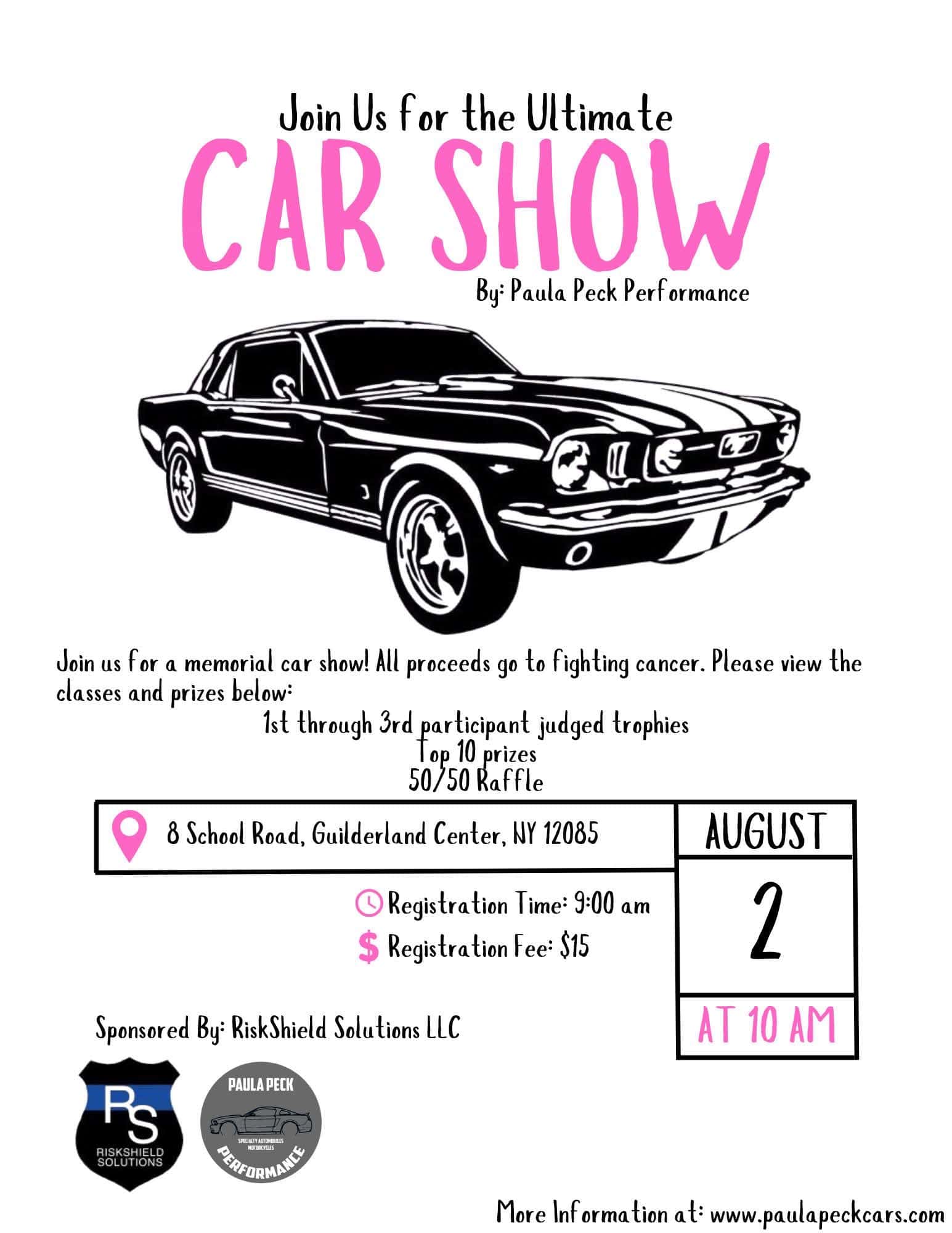 Paula Peek Performance Ultimate Car Show event at Guilderland Center in Guilderland Center, NY on August 2, 2026