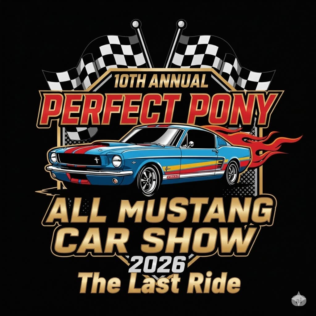 Perfect Pony All Mustang Car Show - The Last Ride event at West Herr Ford of Webster in Webster, NY on August 1, 2026