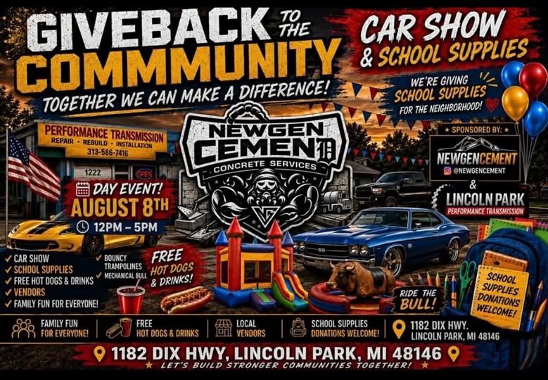 Performance Transmission Car Show event at Performance Transmission in Lincoln Park, MI on August 8, 2026