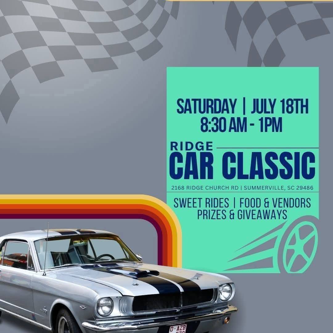 Ridge Church Car Classic event at Ridge Church in Summerville, SC on July 18, 2026