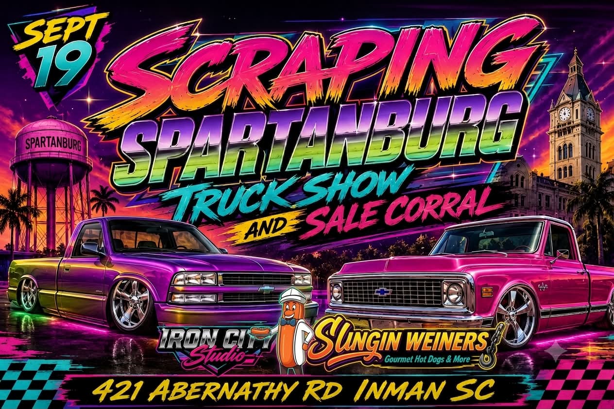 Scraping Spartanburg Truck Show event at 421 Abernathy Road in Inman, SC on September 19, 2026