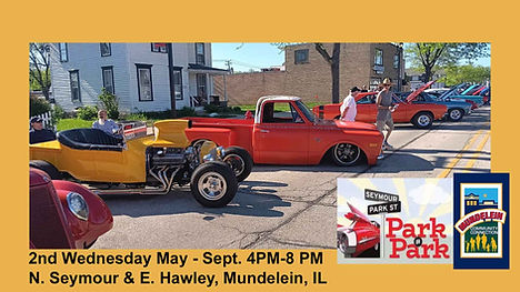 Seymour Park Car Cruise event at Seymour Park in Mundelein, IL on August 12, 2026