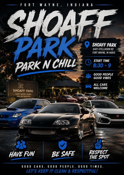 Shoaff Park Park N Chill event at Shoaff Park in Fort Wayne, IN on July 17, 2026