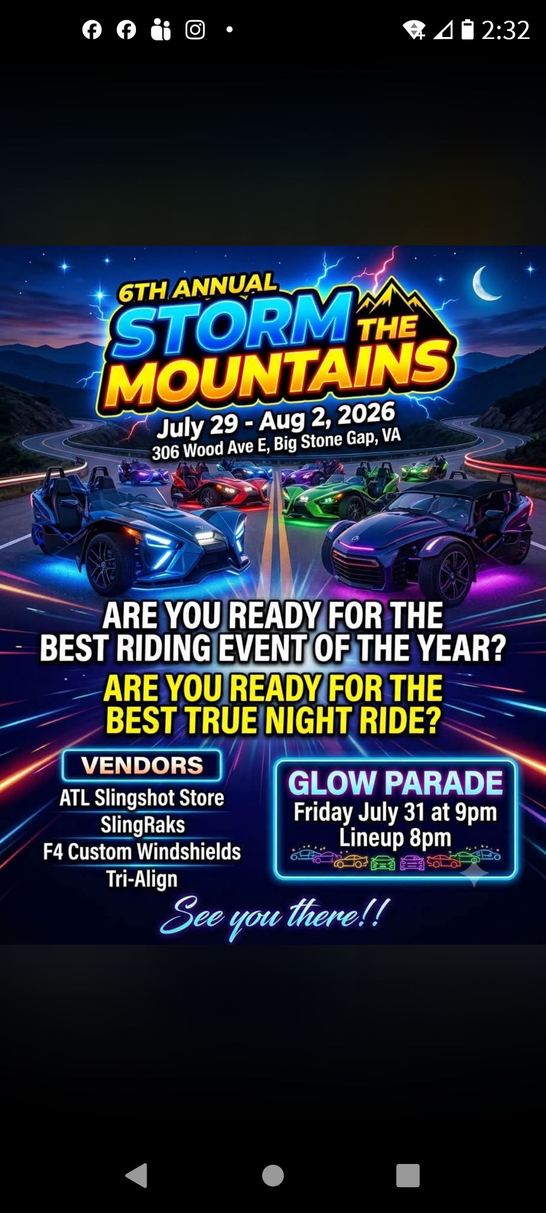 Storm the Mountains event at 306 Wood Ave E in Big Stone Gap, VA on July 29, 2026