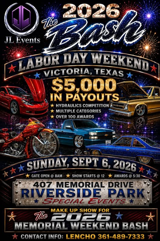 The Bash event at Riverside Park in Victoria, TX on September 6, 2026