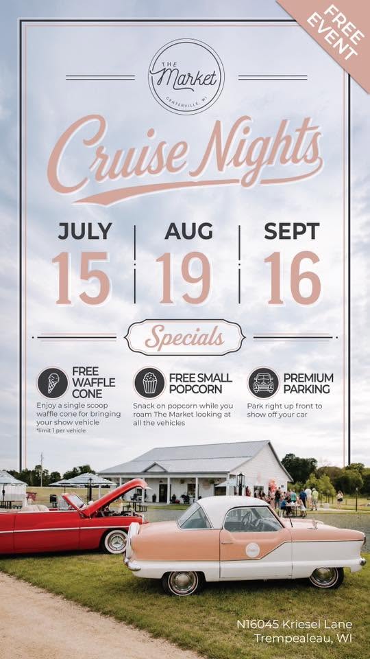 The Market Cruise Nights event at The Market in Trempealeau, WI on July 15, 2026