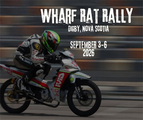 Wharf Rat Rally event at Downtown Waterfront in Digby, NS on September 3, 2026