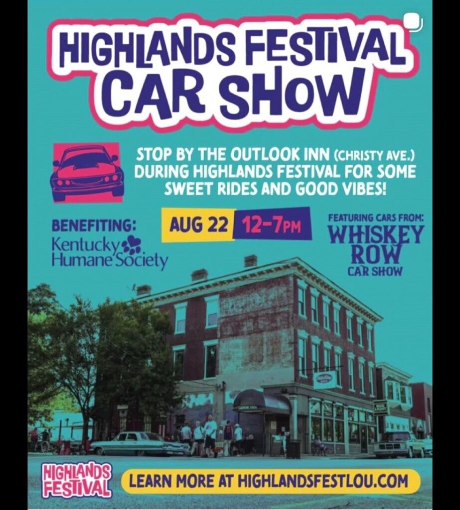 Highlands Festival Car Show event at Outlook Inn in Highlands, NC on August 22, 2026