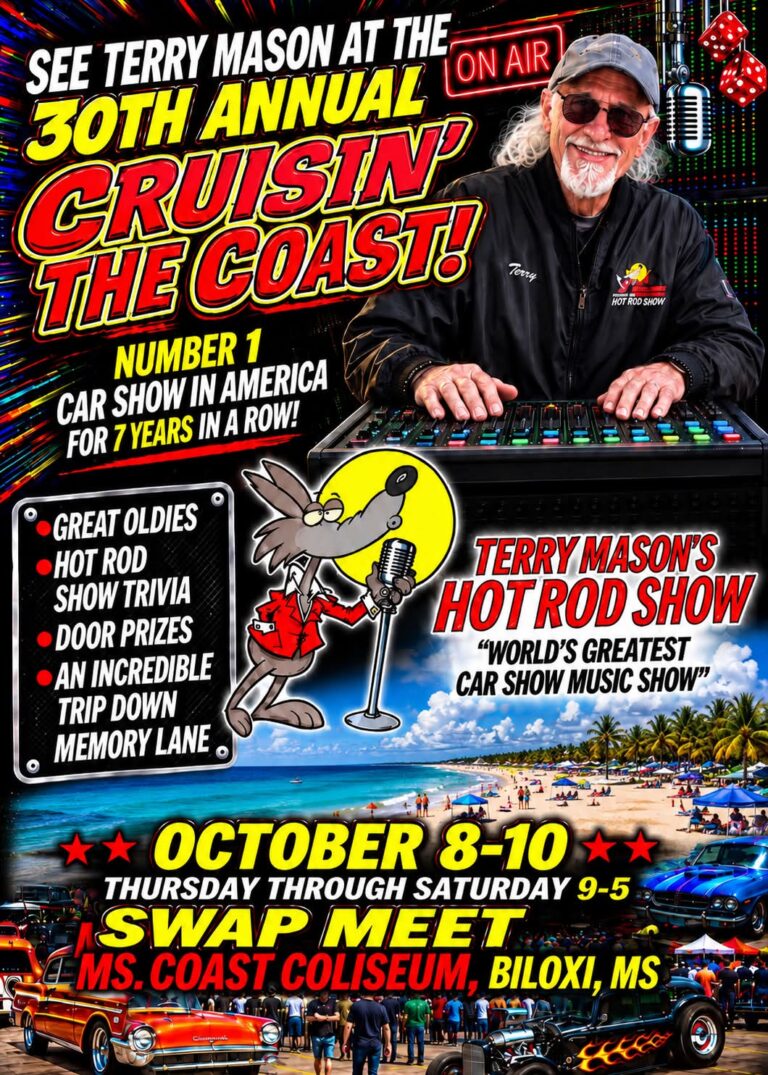 30th Annual Cruisin’ the Coast car show in Biloxi, MS