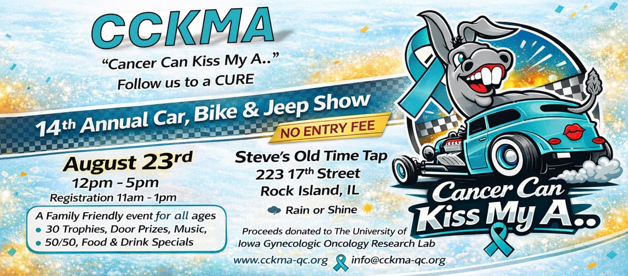 14th Annual Car, Bike & Jeep Show event at Steve's Old Time Tap in Rock Island, IL on August 23, 2026