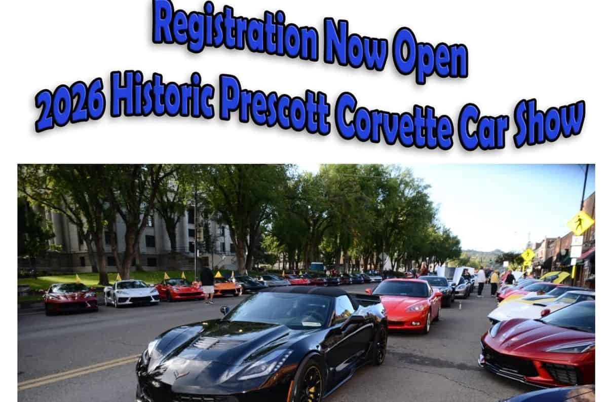 2026 Historic Prescott Corvette Car Show event at Courthouse Plaza in Prescott, AZ on September 24, 2026