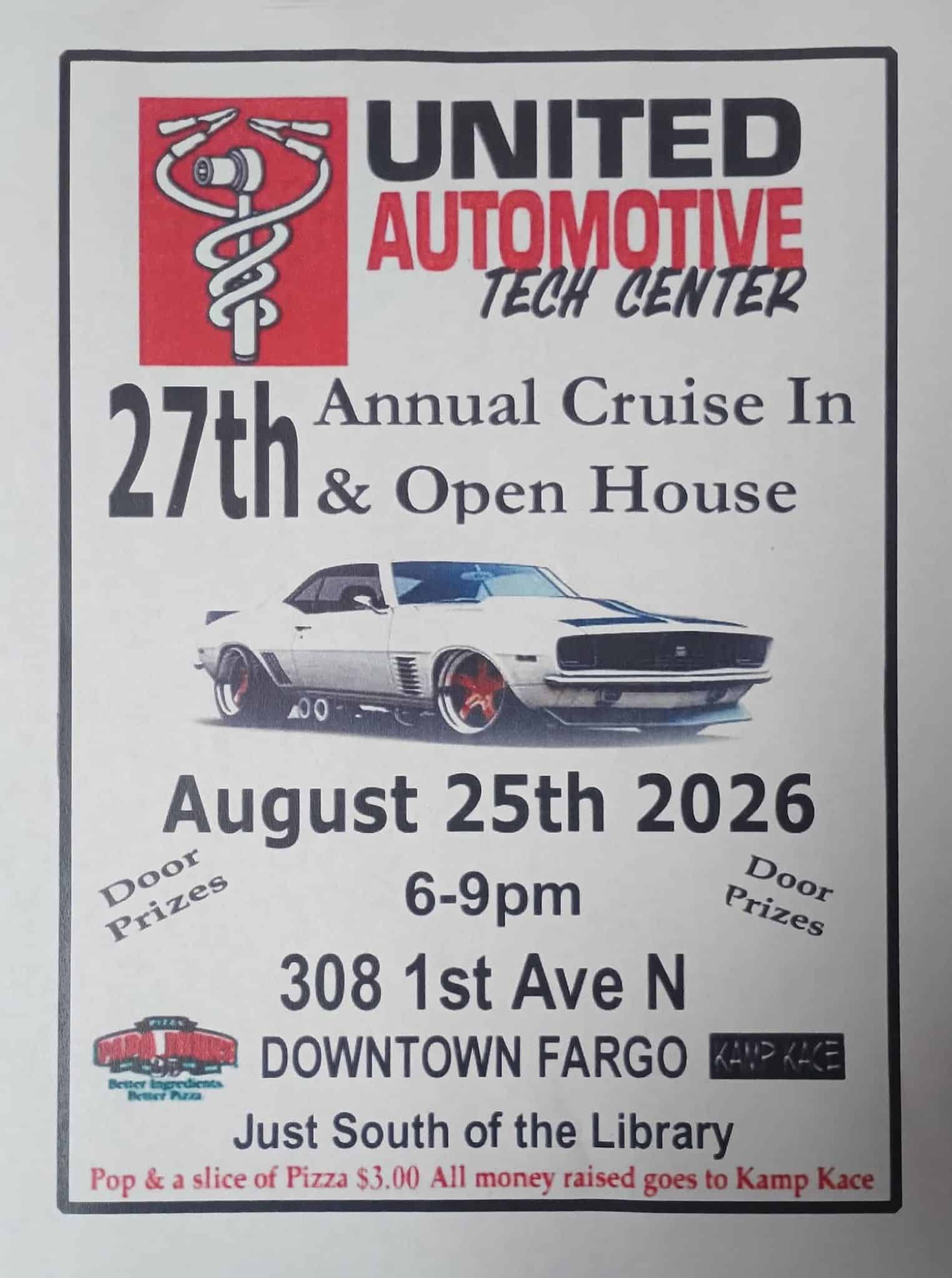27th Annual Cruise in & Open House at United Auto Tech event at United Auto Tech in Fargo, ND on August 25, 2026