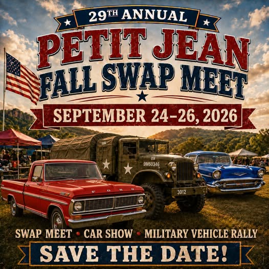 29th Annual Petit Jean Fall Swap Meet car show in Morrilton, AR