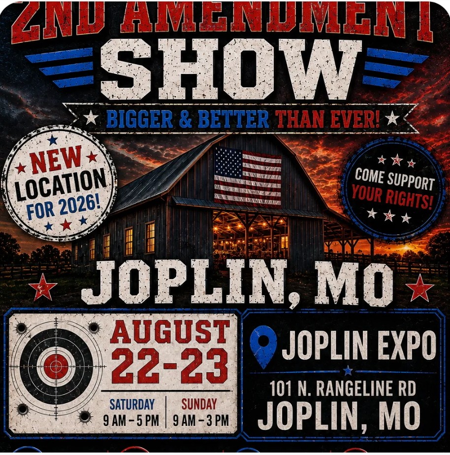 2nd Amendment Show event at Joplin Expo in Joplin, MO on August 22, 2026