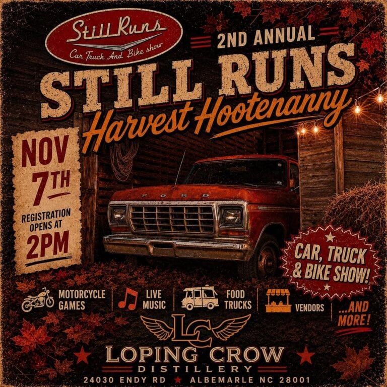 Still Runs Harvest Hootenanny car show in Albemarle, NC