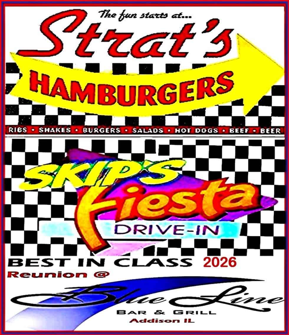 2nd Annual Strat's Vs Skip's Reunion Car Show event at Addison Ice Rink, Blue Line Bar and Grill in Addison, IL on September 7, 2026