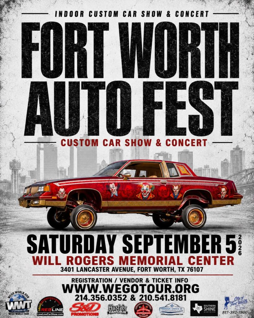 Fort Worth Auto Fest event at Will Rogers Memorial Center in Fort Worth, TX on September 5, 2026
