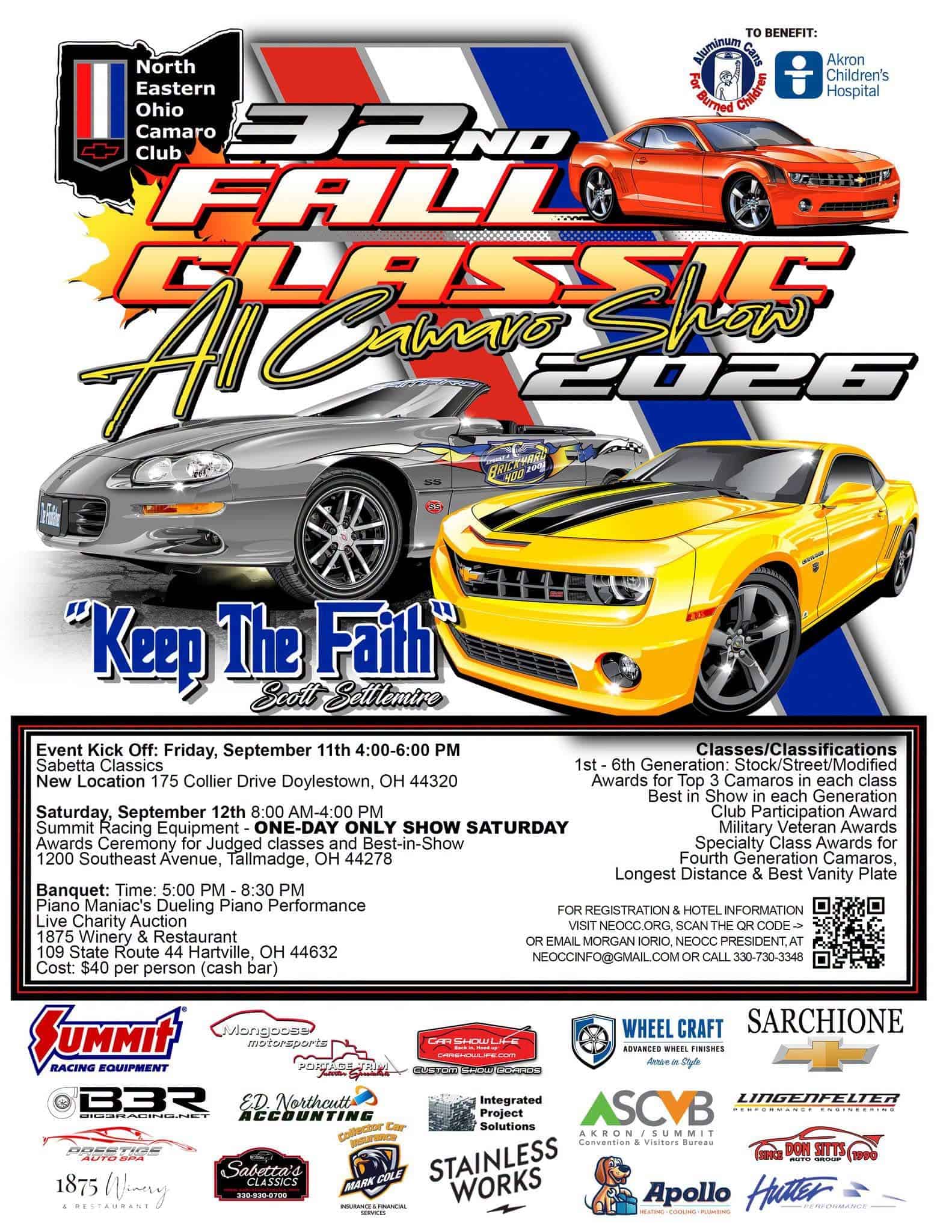 32nd Fall Classic All Camaro Show at Sabetta Classics event at Sabetta Classics in Doylestown, OH on September 11, 2026